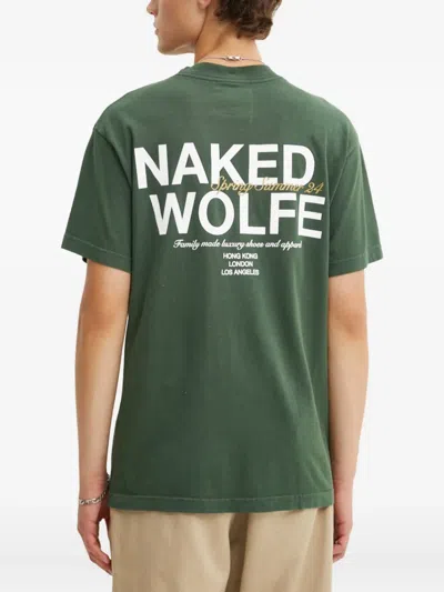 Naked Wolfe Logo-print T-shirt In Green