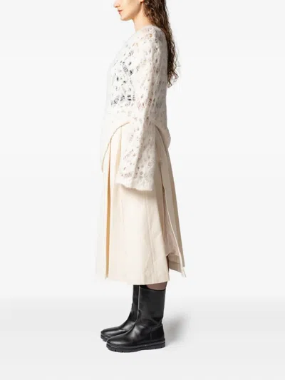 Muller Of Yoshiokubo Open-work Knit Knitwear In Neutral