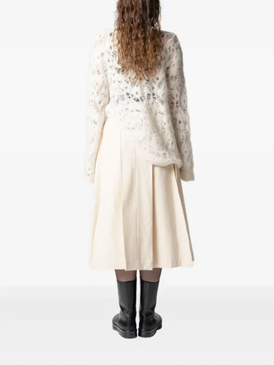 Muller Of Yoshiokubo Open-work Knit Knitwear In Neutral