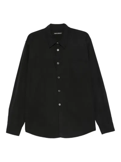 Our Legacy All Day Buttoned Shirt In Black