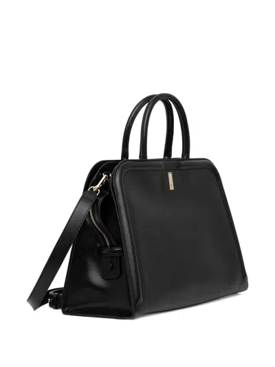 Hugo Boss Ariell Logo-plaque Tote Bag In Black