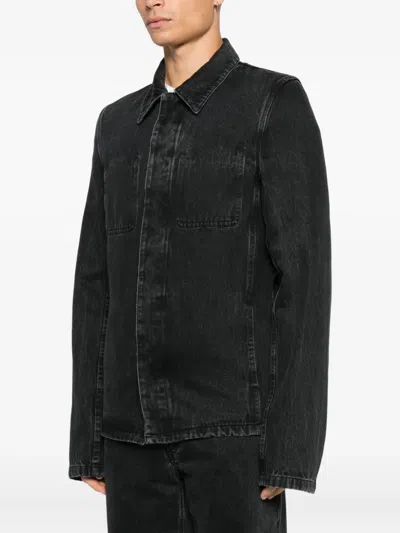 Rier Pocket Denim Jacket In Black