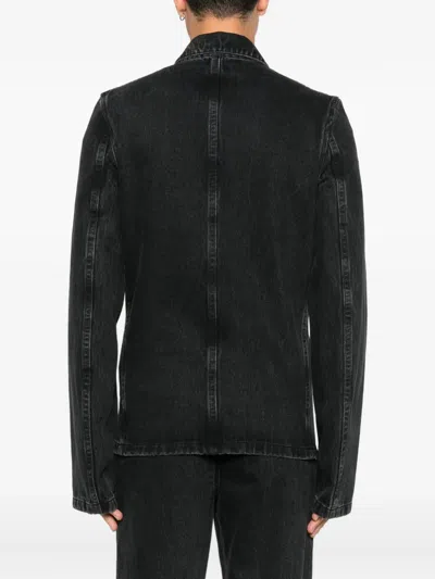 Rier Pocket Denim Jacket In Black