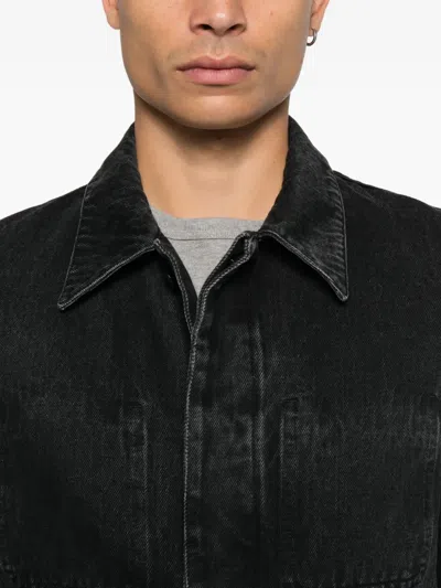 Rier Pocket Denim Jacket In Black