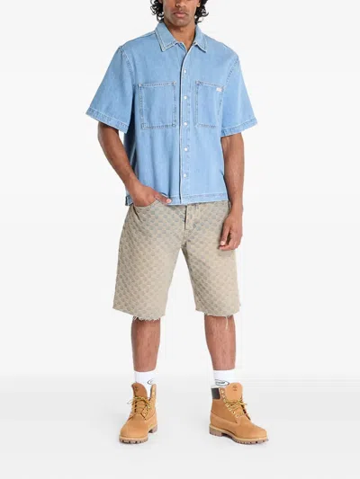 Calvin Klein Jeans Est.1978 Bowler Shirt In Blue