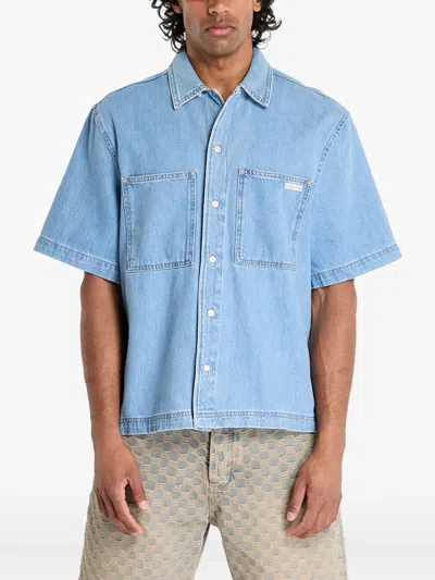 Calvin Klein Jeans Est.1978 Bowler Shirt In Blue