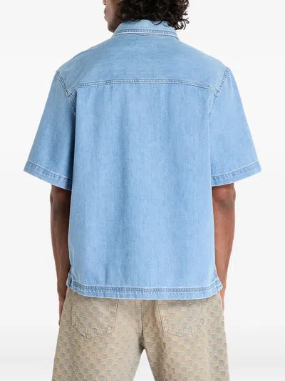 Calvin Klein Jeans Est.1978 Bowler Shirt In Blue