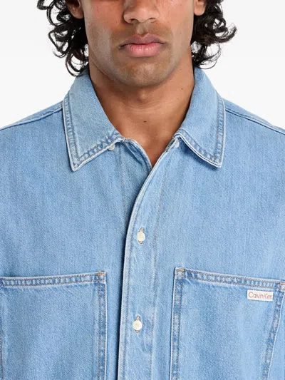 Calvin Klein Jeans Est.1978 Bowler Shirt In Blue