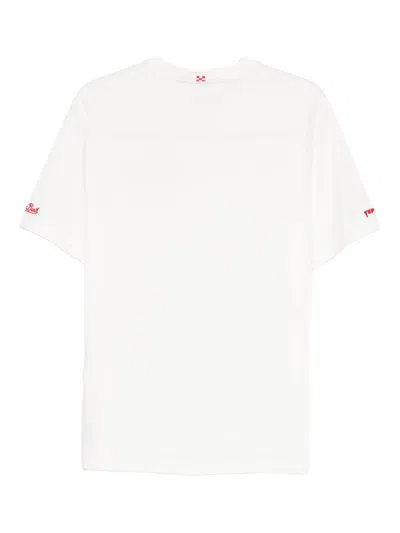 Mc2 Saint Barth X Yuppies Embroidered-detail T-shirt In Neutral