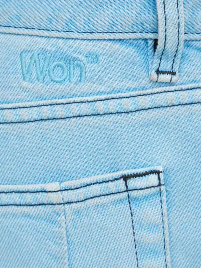 Won Hundred Ombre-design Trousers In Blue