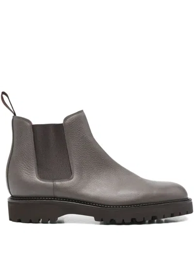 John Lobb Lawry Boots In Gray