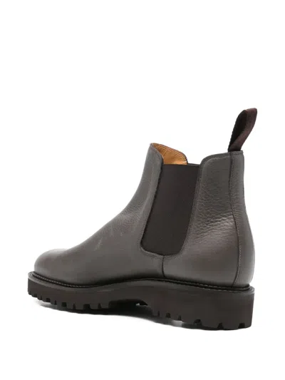 John Lobb Lawry Boots In Gray