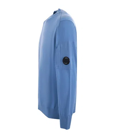 C.p. Company Lens Detail Knitwear In Blue