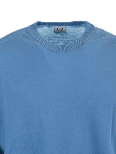 C.p. Company Lens Detail Knitwear In Blue