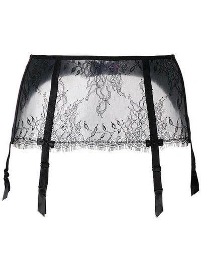 Shop Maison Close 'villa Satine' Garter Belt In Black