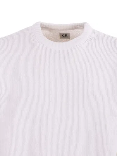 C.p. Company C. P. Company Knitwear Crew Neck In Merino Wool Felted In Neutral