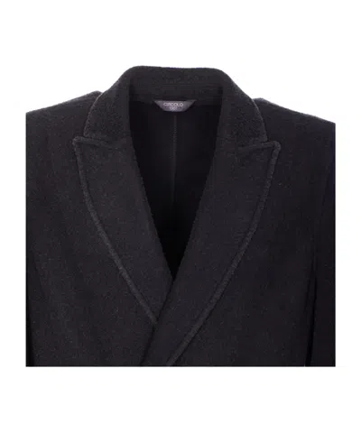 Circolo 1901 Double-breasted Jacket Featuring Pockets In Black