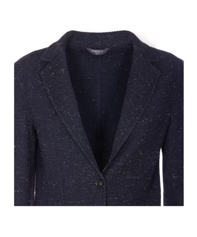 Circolo 1901 Tailored Jacket With Notch Lapel And Pockets In Blue