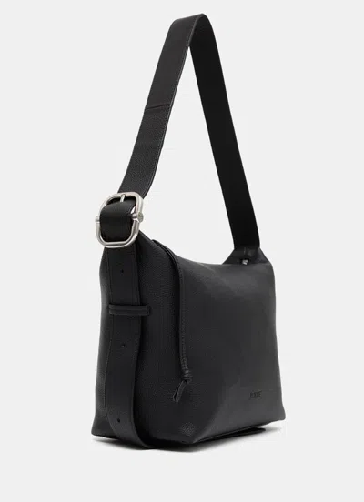Loewe Loop Full-grain Leather Messenger Bag In Black