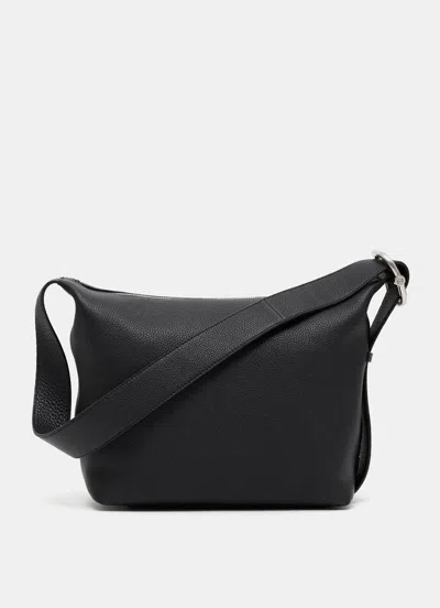 Loewe Loop Full-grain Leather Messenger Bag In Black