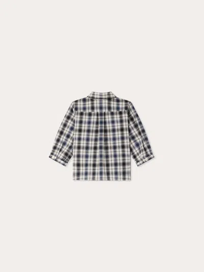 Bonpoint Checkered Shirt In Gray