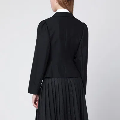 Namacheko Jacket Button Detailing Notched Lapels Structured Shoulders In Black