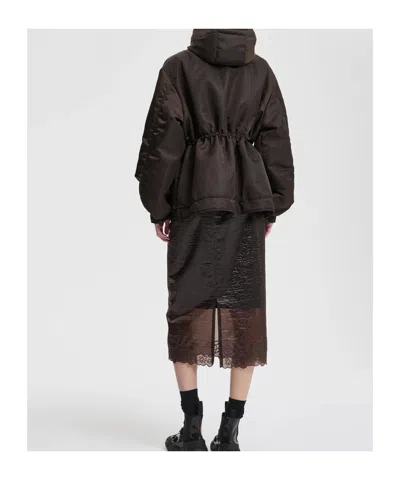 Cecilie Bahnsen Long-sleeved Casual Jacket In Brown