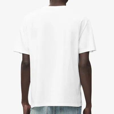 Loewe Logo-embroidered Cotton-blend Jersey T-shirt In White