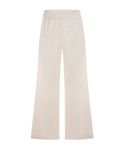 Fabiana Filippi Trousers Light And Natural In White