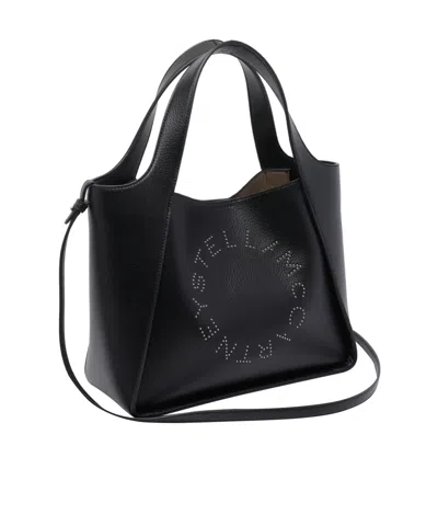 Stella Mccartney Stella Logo Shoulder Bag In Black
