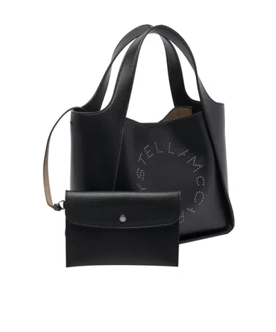 Stella Mccartney Stella Logo Shoulder Bag In Black