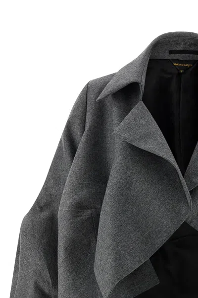 Comme Des Garçons Deconstructed Blazer In Gray