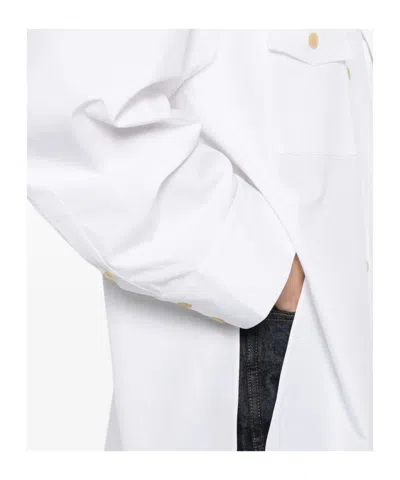Khaite Long Sleeve Shirt In White