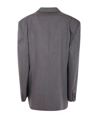 Magliano Single Breasted Jacket Notch Lapel In Gray