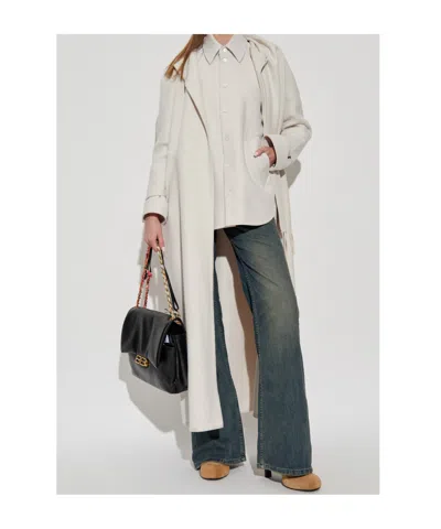 Balenciaga Logo-embroidered Shirt In White