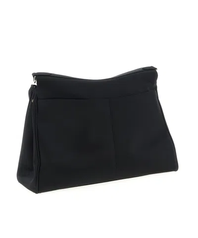 Balenciaga Medium Handbag With Top Handle And Metallic Hardware In Black