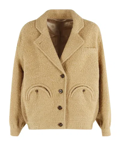 Blazé Milano Long Sleeve Casual Jackets In Brown