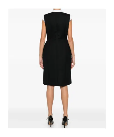 Moschino Stylish Sleeveless Dress Featuring Flap Pockets In Black