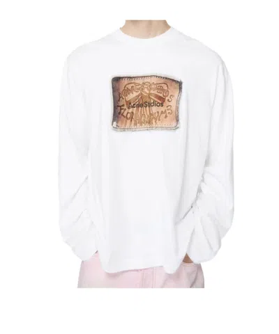 Acne Studios Long-sleeved T-shirt In White