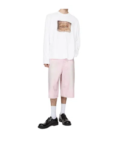 Acne Studios Long-sleeved T-shirt In White