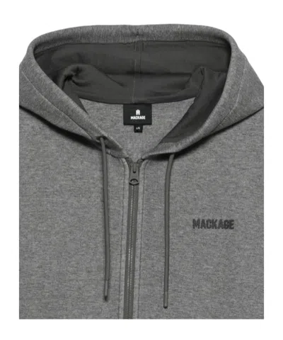Mackage Drawstring Hooded Sweatshirt In Gray