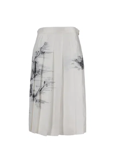 Thom Browne Knee-length Skirt In White