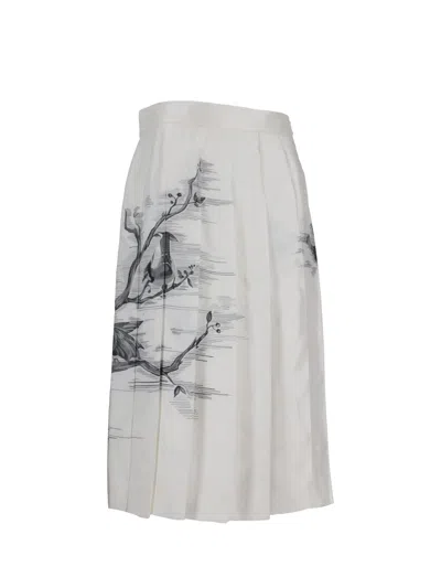Thom Browne Knee-length Skirt In White
