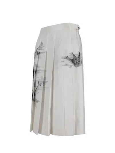 Thom Browne Knee-length Skirt In White