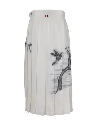 Thom Browne Knee-length Skirt In White