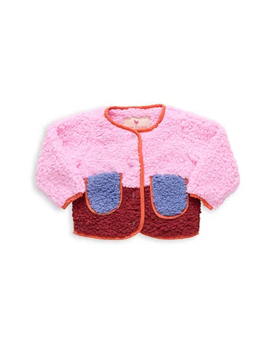Pink Chicken Girls' Ruth Fleece Color Blocked Jacket - Baby In Multi