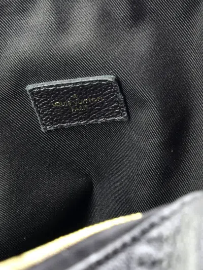 Pre-owned Louis Vuitton Ponthieu Handbag Monogram Empreinte Leather Mm Satchel In Black