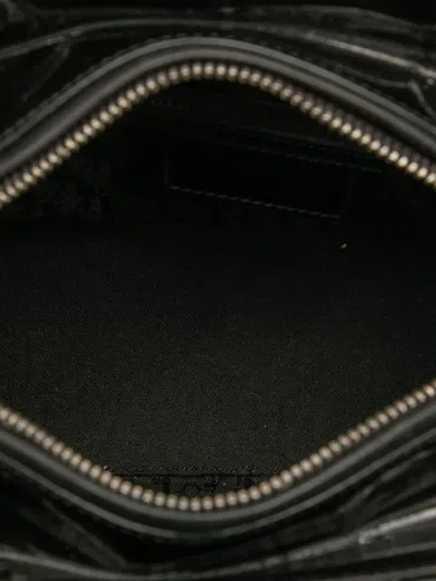 Pre-owned Dior 2012 Medium Patent Cannage Lady  Satchel In Black