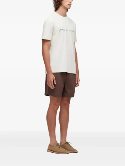 Osklen Cotton Bermuda Shorts In Brown