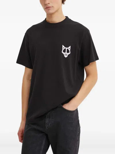 Naked Wolfe Logo-print T-shirt In Black